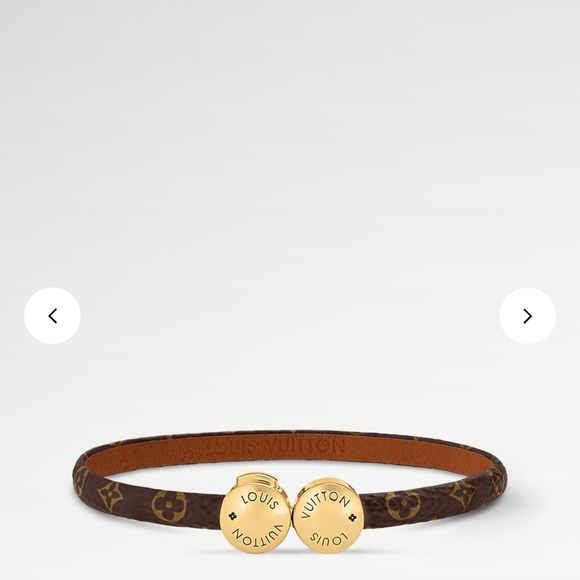 Louis Vuitton Jewelry - Louis Vuitton Monogram Bracelet with Gold Accents